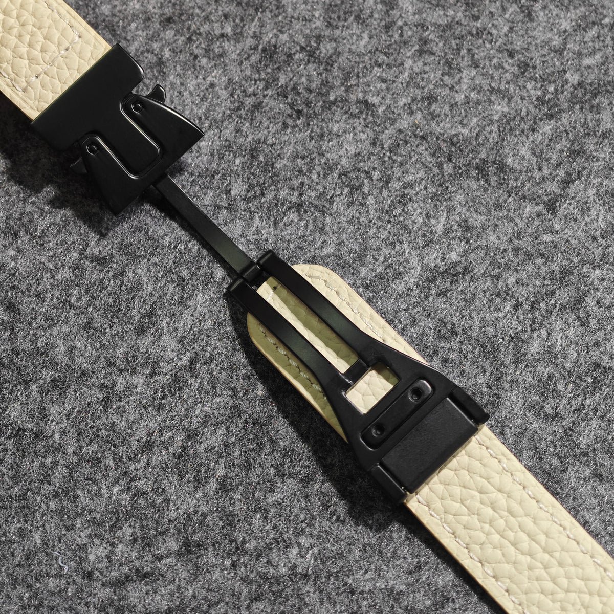 Magnetic Buckle Leather Strap For Apple Watch - Image 7